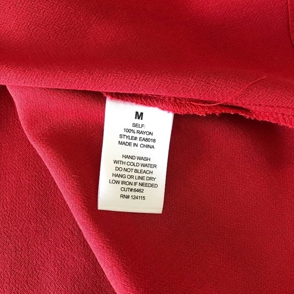 elodie Coral Orange High-Low Sleeveless Top Size Medium - Picture 9 of 9